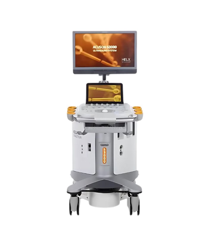 The ACUSON S3000 from Siemens represents the flagship model of the ACUSON S-series, engineered for clinical precision, productivity, and deep tissue visualization. It combines cutting-edge hardware and software innovations to meet the rigorous demands of radiology, women's health, cardiology, and vascular applications. This high-end ultrasound system supports eSieFusion™ imaging, eSieGuide Needle Tracking, and Virtual Touch™ Quantification, delivering real-time anatomical detail with unmatched accuracy. From elastography for liver assessments to detailed fetal anatomy scans, the ACUSON S3000 stands out as a premium diagnostic platform. 🔍 Key Features: eSie Fusion™ Imaging – Combines ultrasound with CT or MRI for improved anatomical correlation Virtual Touch™ Elastography – Accurate tissue stiffness measurements for liver, tumors, and more Contrast-Enhanced Ultrasound (CEUS) – For microvascular imaging and perfusion assessment Auto OB™, Auto IMT™, and eSie Measure™ – AI-driven measurement automation Advanced 4D Imaging – High-resolution fetal and pelvic imaging Dynamic TCE™ & SieClear™ – Enhance image clarity and contrast in real-time 19" High-Resolution LED Monitor – Ergonomic, tiltable design for clinical comfort DICOM, PACS Integration – Secure image transfer and hospital workflow compatibility 🧬 Clinical Applications: Radiology: Liver, kidney, thyroid, breast imaging Cardiology: Adult echo, stress echo, TDI, strain imaging OB/GYN: Early fetal anatomy, 3D/4D, and gynecological diagnostics Vascular: Carotid, DVT, AV fistula, arterial exams MSK: Muscle, tendon, and joint evaluation Elastography: Liver fibrosis staging, tumor characterization 🛠️ Included Components (May vary): Siemens ACUSON S3000 main console 19" tiltable LED monitor Probe set (linear, convex, endocavitary, volume transducers based on configuration) Gel warmer, printer, control panel Imaging software suite (OB/GYN, vascular, cardiac, elastography packages) 🩺 Ideal for hospitals and high-volume diagnostic centers looking for a reliable and precise ultrasound system with broad clinical reach and advanced imaging features.